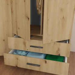 Garnero Arredamenti Camera da letto moderna completa matrimoniale Camilla 2 Rovere Rustico Hot