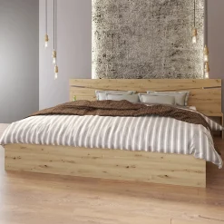 Garnero Arredamenti Camera da letto moderna completa matrimoniale Camilla 2 Rovere Rustico Hot