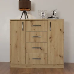 Garnero Arredamenti Camera da letto moderna completa matrimoniale Camilla 2 Rovere Rustico Hot