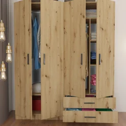 Garnero Arredamenti Camera da letto moderna completa matrimoniale Camilla 2 Rovere Rustico Hot