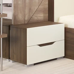 Garnero Arredamenti Camera da letto moderna completa matrimoniale noce champagne Brasilia