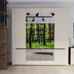 Garnero Arredamenti Camera da letto moderna completa matrimoniale noce champagne Brasilia