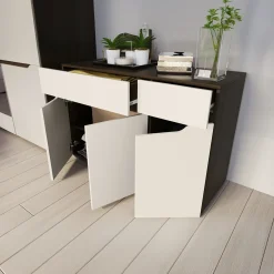 Garnero Arredamenti Camera da letto moderna completa matrimoniale noce champagne Brasilia