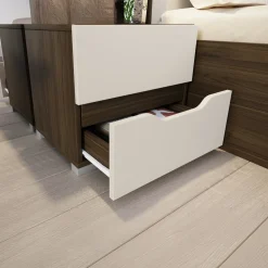 Garnero Arredamenti Camera da letto moderna completa matrimoniale noce champagne Brasilia