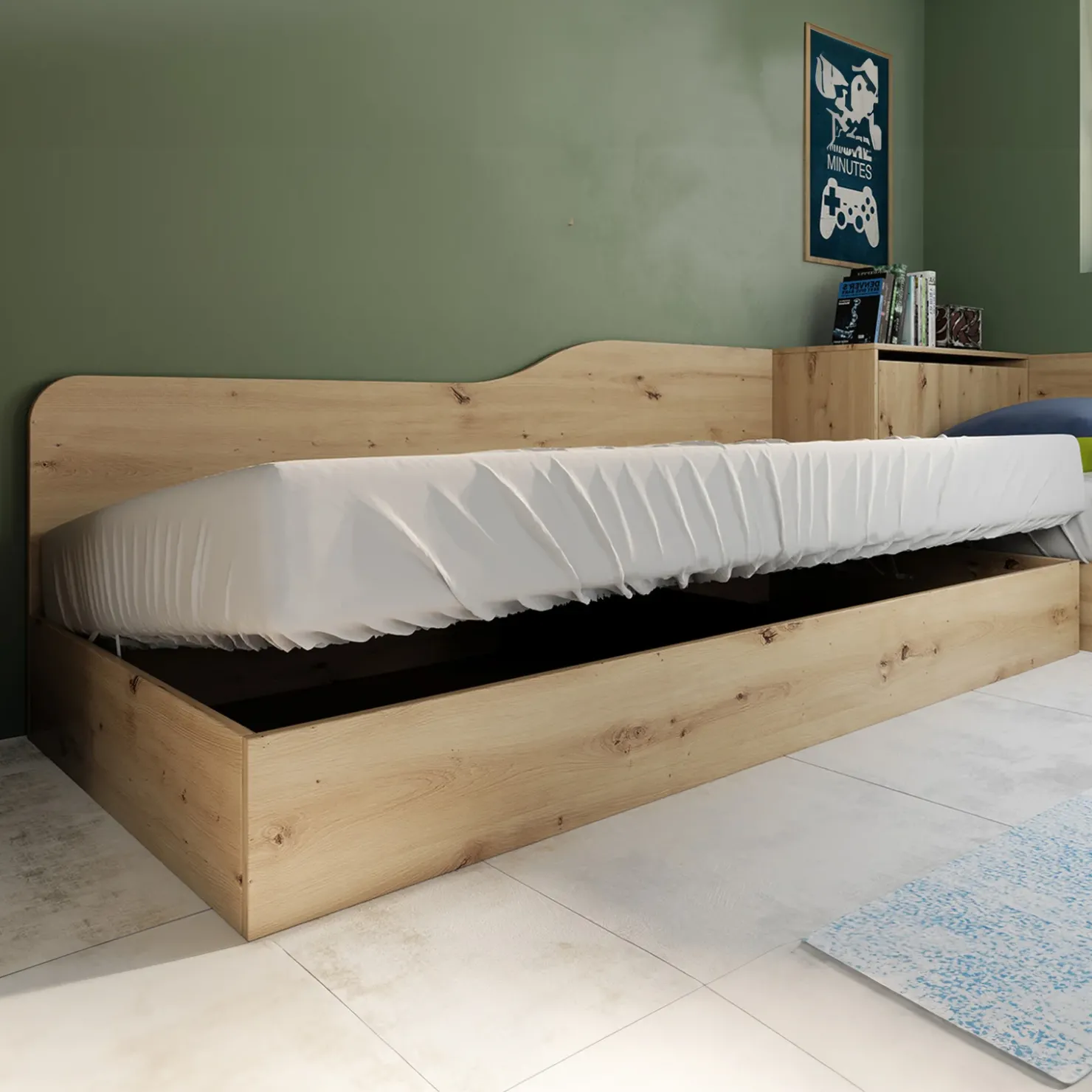 Garnero Arredamenti Camera doppio letto completa design Caronte Rovere Rustico Online