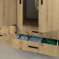 Garnero Arredamenti Camera doppio letto completa design Caronte Rovere Rustico Online