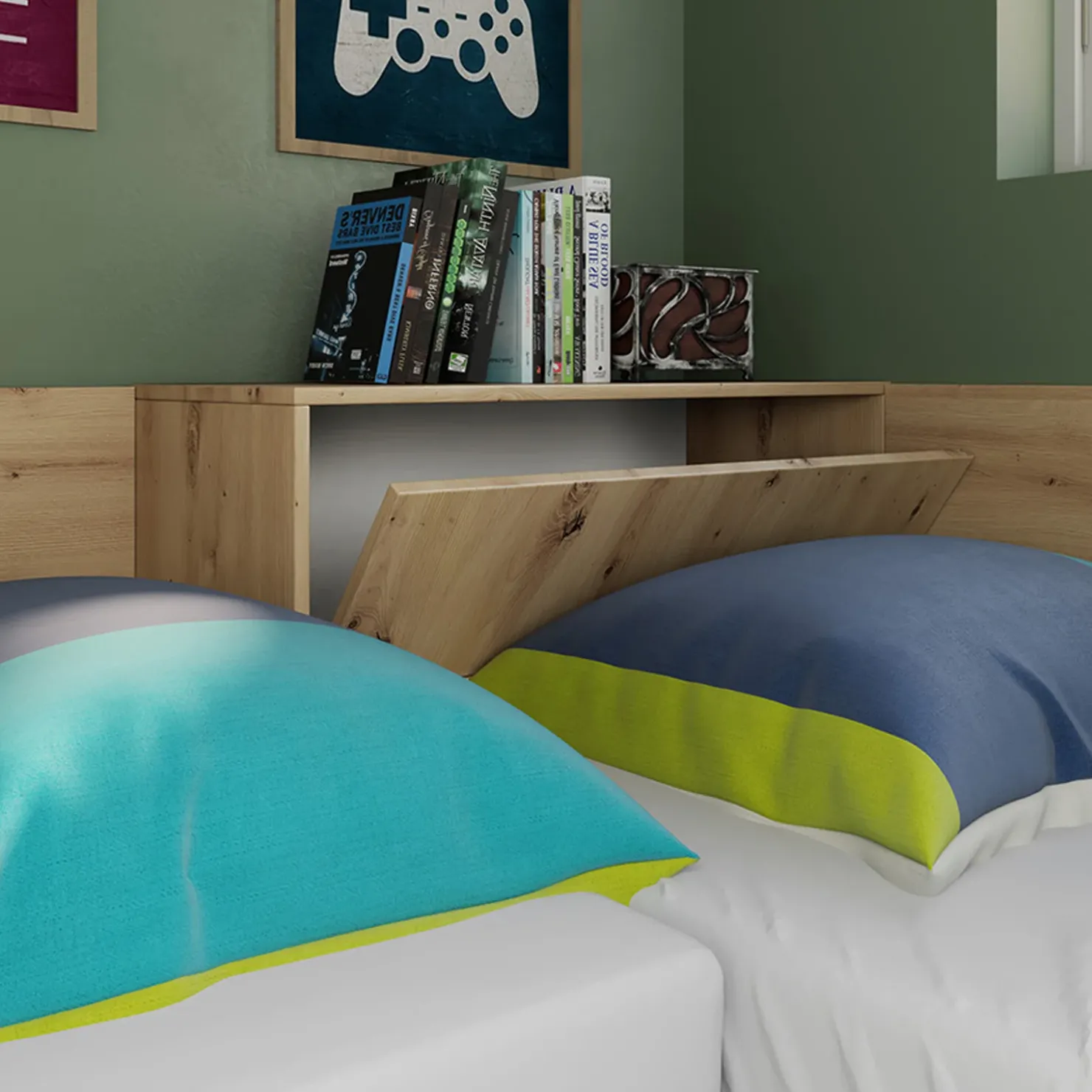 Garnero Arredamenti Camera doppio letto completa design Caronte Rovere Rustico Online