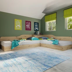 Garnero Arredamenti Camera doppio letto completa design Caronte Rovere Rustico Online