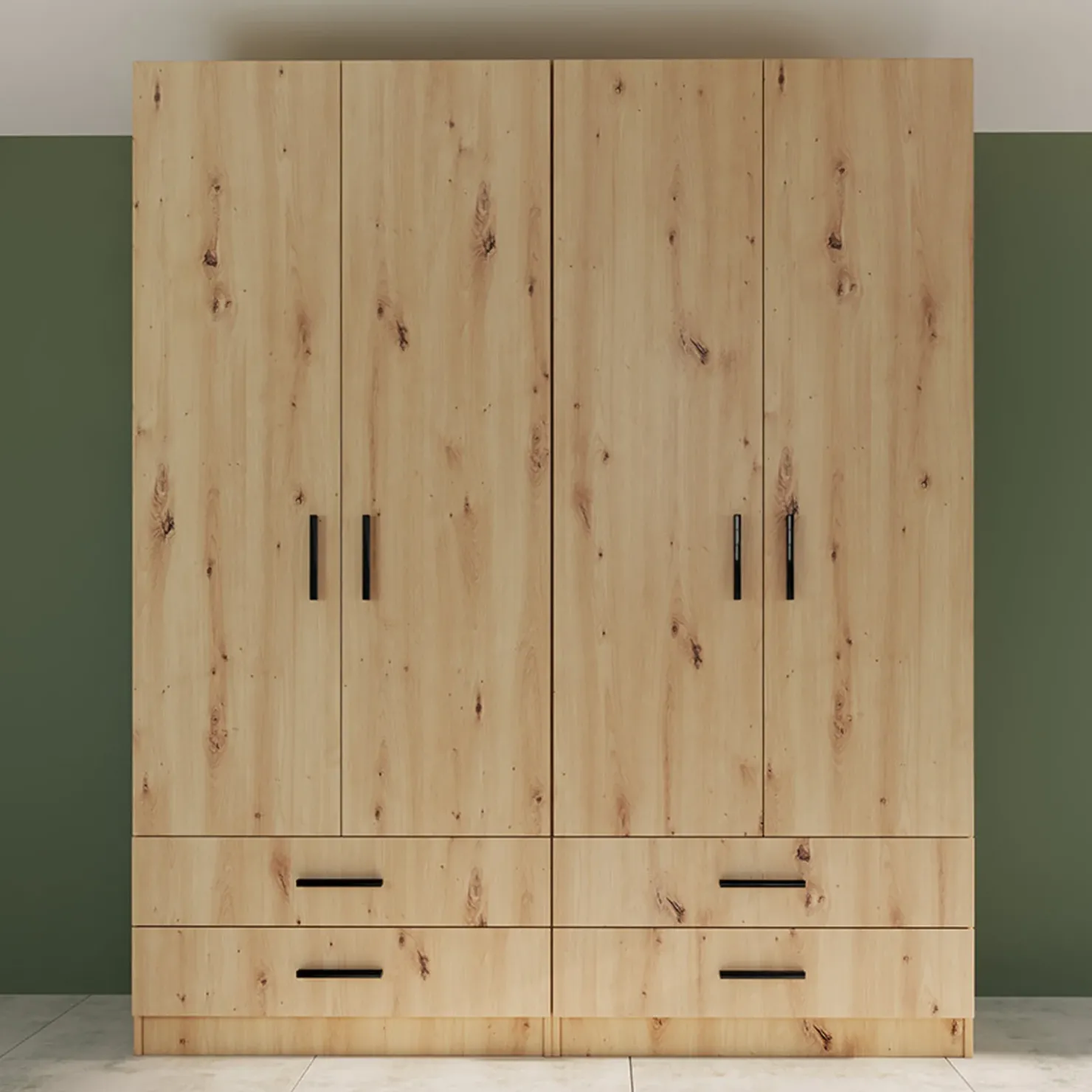 Garnero Arredamenti Camera doppio letto completa design Caronte Rovere Rustico Online