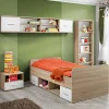 Garnero Arredamenti Cameretta bambini 1 letto singolo quercia sonoma bianco opaco Ciak 1 Online