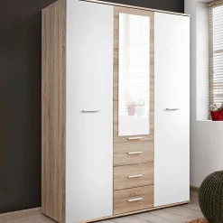 Garnero Arredamenti Cameretta bambini 1 letto singolo quercia sonoma bianco opaco Ciak 2