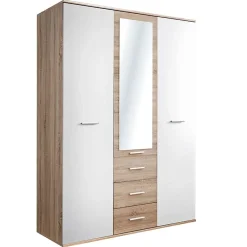 Garnero Arredamenti Cameretta bambini 1 letto singolo quercia sonoma bianco opaco Ciak 2