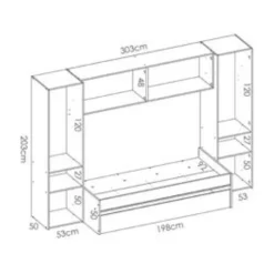 Garnero Arredamenti Cameretta bambini completa a ponte 2 letti rovere bianco Clinton Best
