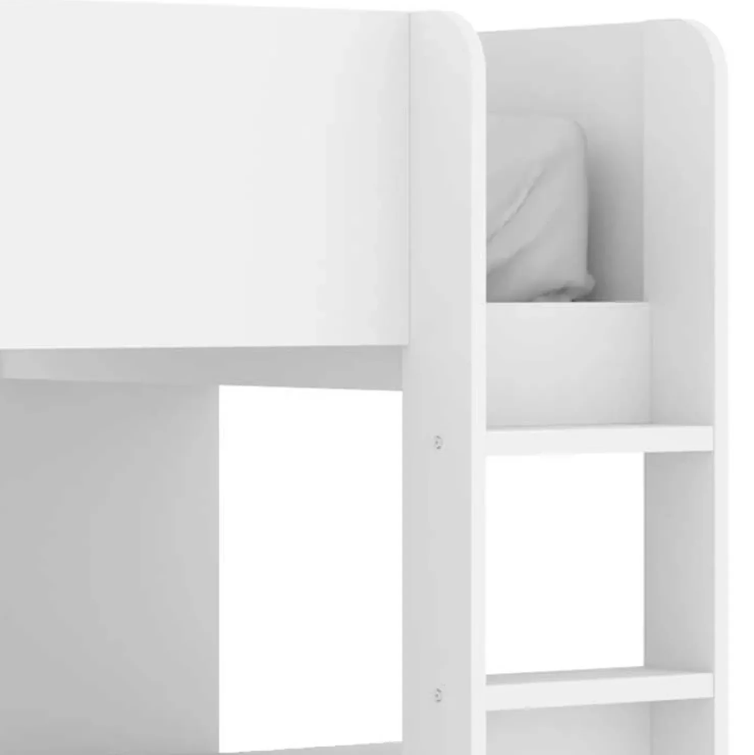 Garnero Arredamenti Cameretta bambini 244x150cm 3 letti soppalco reversibile rovere bianco Damian Bianco Opaco - Rovere Best