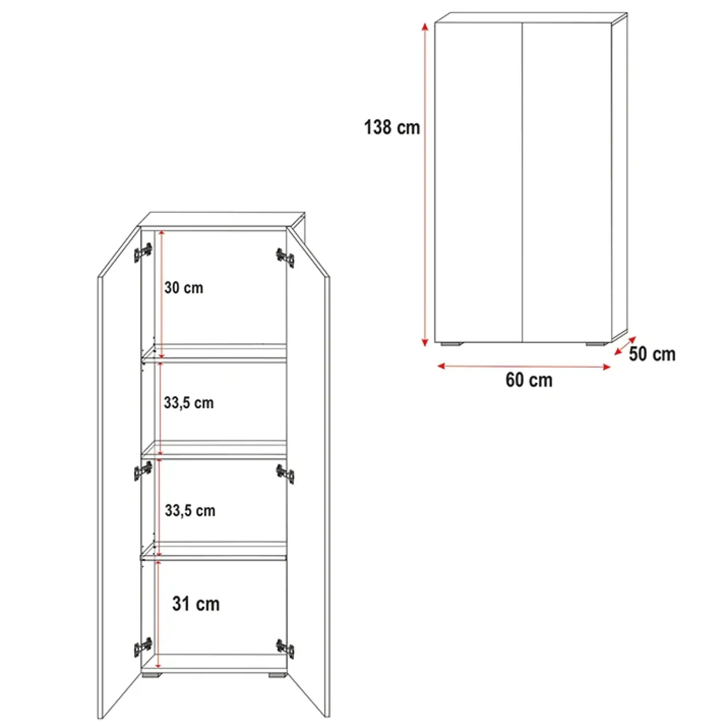 Garnero Arredamenti Cameretta 254x120cm 1 letto soppalco bambini bianco rosa lucido Simone Gihome® Bianco Lucido - Rosa