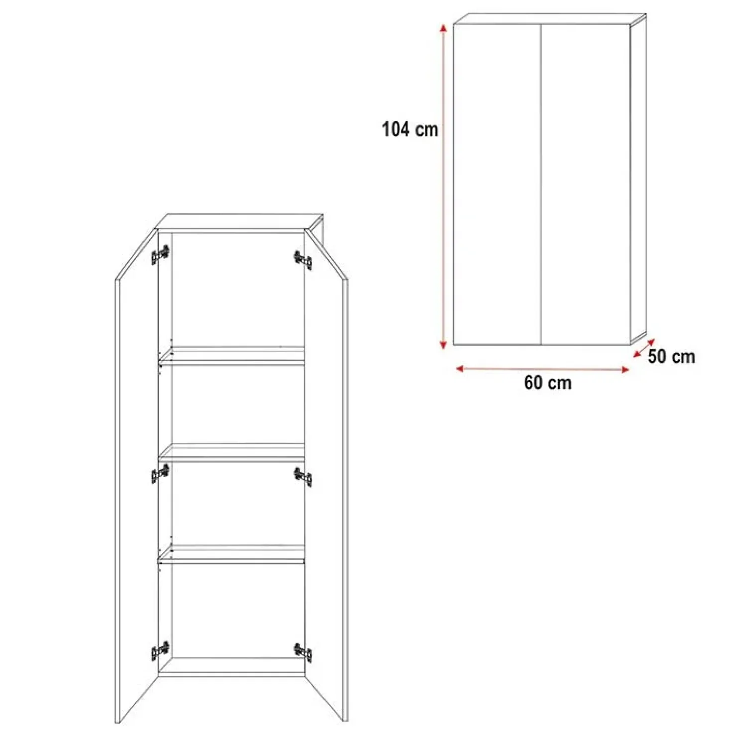 Garnero Arredamenti Cameretta 324x86cm completa 2 letti singoli bianco grigio Diego Gihome® Bianco Lucido - Grigio Clearance