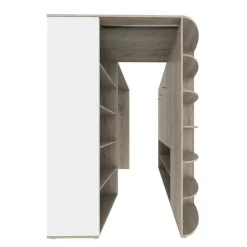 Garnero Arredamenti Cameretta 352x124cm con cabina armadio rovere beige champagne Fabio Gihome® Rovere - Beige Best