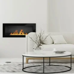 Garnero Arredamenti Caminetto 90x40cm bioetanolo Denny Gihome® Nero Opaco Clearance