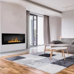 Garnero Arredamenti Caminetto 90x40cm bioetanolo Denny Gihome® Nero Opaco Clearance