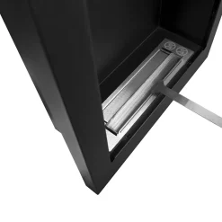 Garnero Arredamenti Caminetto 39x61h cm bioetanolo da parete acciaio nero Bernina Best