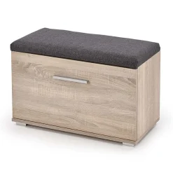 Garnero Arredamenti Cassapanca scarpiera 70x45h cm da ingresso moderna rovere Viki New