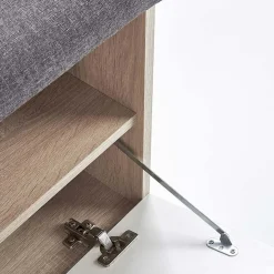 Garnero Arredamenti Cassapanca scarpiera 70x45h cm da ingresso moderna rovere Viki New