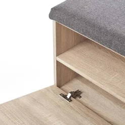 Garnero Arredamenti Cassapanca scarpiera 70x45h cm da ingresso moderna rovere Viki New