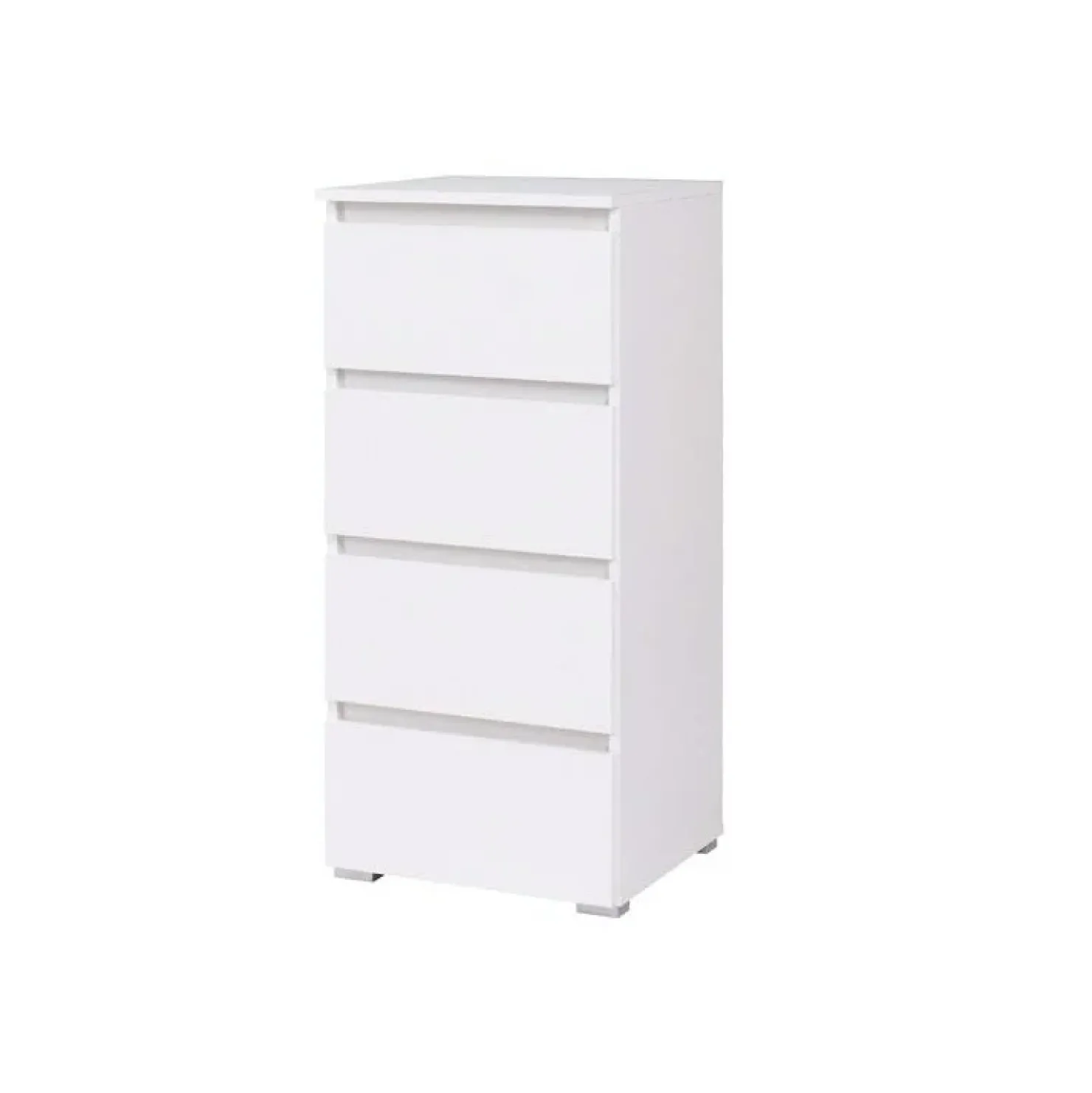 Garnero Arredamenti Cassettiera 45x97h cm 4 cassetti moderna bianco opaco Nora Gihome® Hot