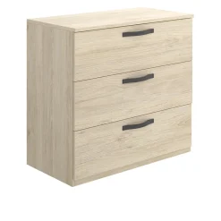 Garnero Arredamenti Cassettiera 70x72h cm 3 cassetti in legno Carlos Outlet