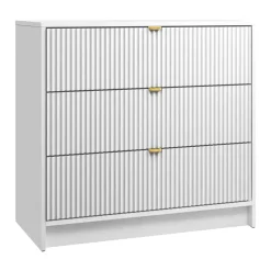 Garnero Arredamenti Cassettiera 80x75h cm 3 cassetti moderna bianco Athena Bianco Opaco Sale