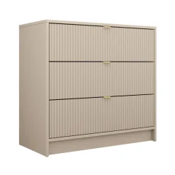 Garnero Arredamenti Cassettiera 80x75h cm 3 cassetti moderna Athena Beige Sale