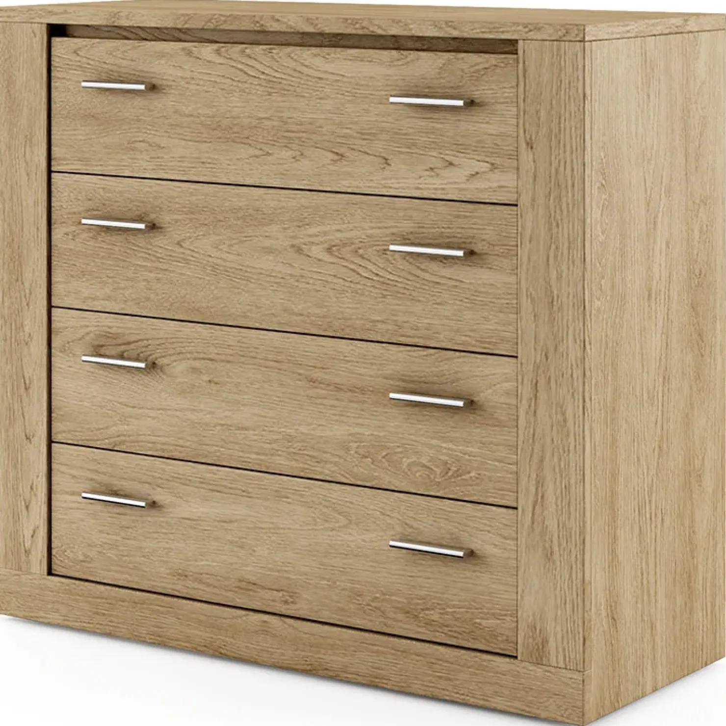 Garnero Arredamenti Cassettiera 100x90h cm 4 cassetti Ombra Rovere Best