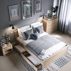 Garnero Arredamenti Cassettiera 100x90h cm 4 cassetti Ombra Rovere Best