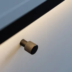 Garnero Arredamenti Cassettiera 101x115h cm 4 cassetti con LED grigio nero Luna Outlet