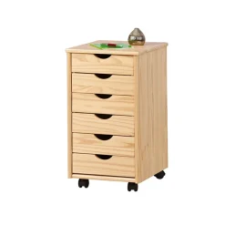 Garnero Arredamenti Cassettiera 36x65h cm 6 cassetti portagiochi pino Fast Brutus Clearance