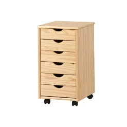 Garnero Arredamenti Cassettiera 36x65h cm 6 cassetti portagiochi pino Fast Brutus Clearance