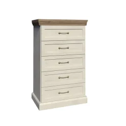 Garnero Arredamenti Cassettiera 57x98h cm 5 cassetti pino frassinato rovere Blend Best