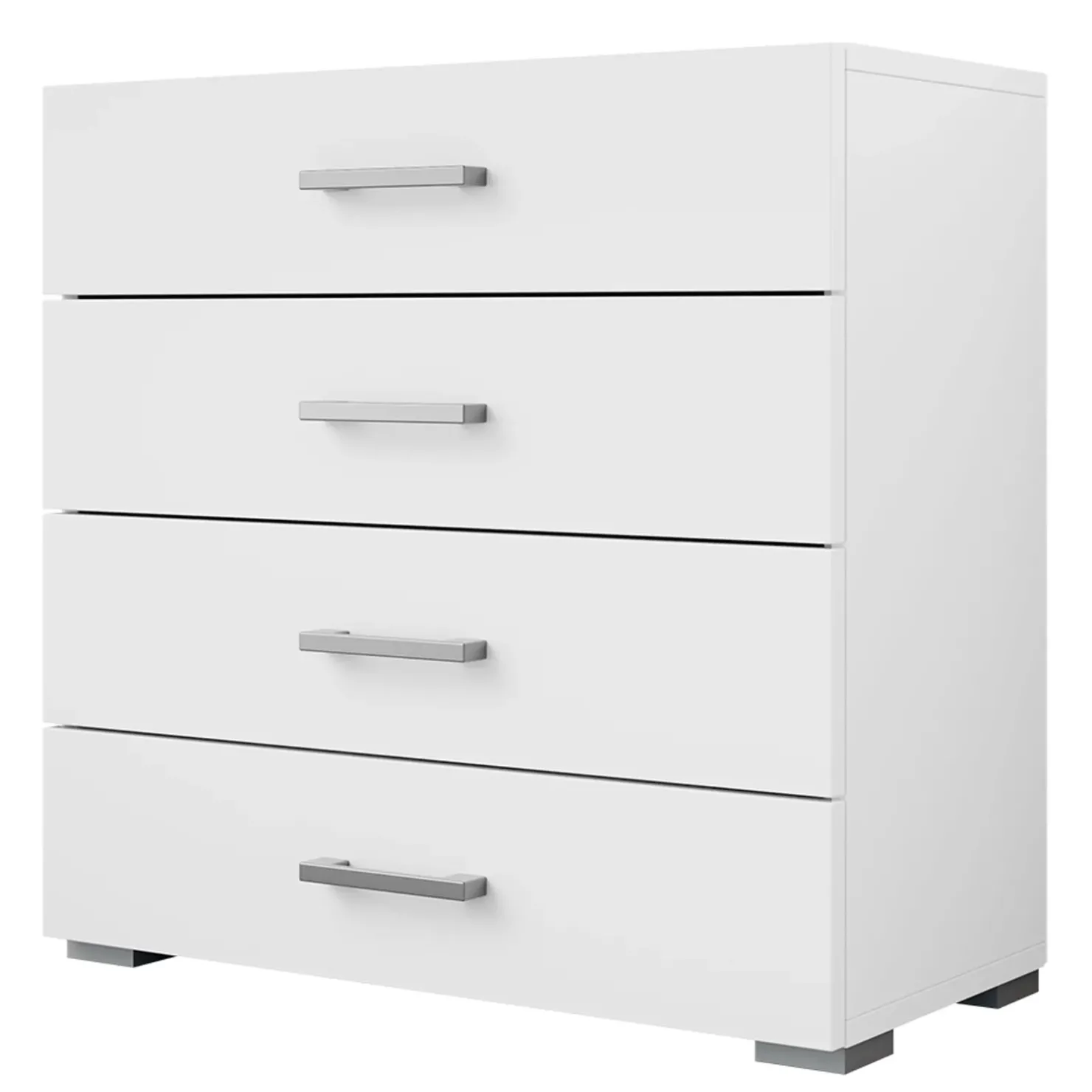 Garnero Arredamenti Cassettiera 77x74h cm design moderno 4 cassetti bianco Pastello Sale