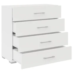 Garnero Arredamenti Cassettiera 77x74h cm design moderno 4 cassetti bianco Pastello Sale