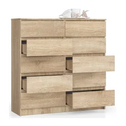 Garnero Arredamenti Cassettiera 120x120h cm moderna 10 cassetti Living Rovere Best