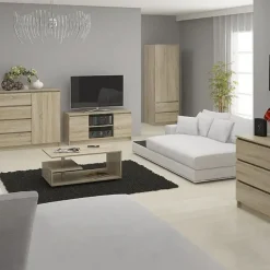 Garnero Arredamenti Cassettiera 120x120h cm moderna 10 cassetti Living Rovere Best