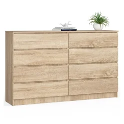 Garnero Arredamenti Cassettiera 160x100h cm moderna 8 cassetti Living Rovere Discount