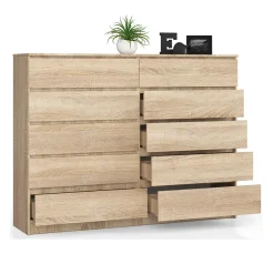 Garnero Arredamenti Cassettiera 160x120h cm moderna 10 cassetti Living Rovere Best