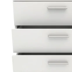 Garnero Arredamenti Cassettiera 70x82h cm moderna 4 cassetti bianco opaco Debby Gihome® Hot