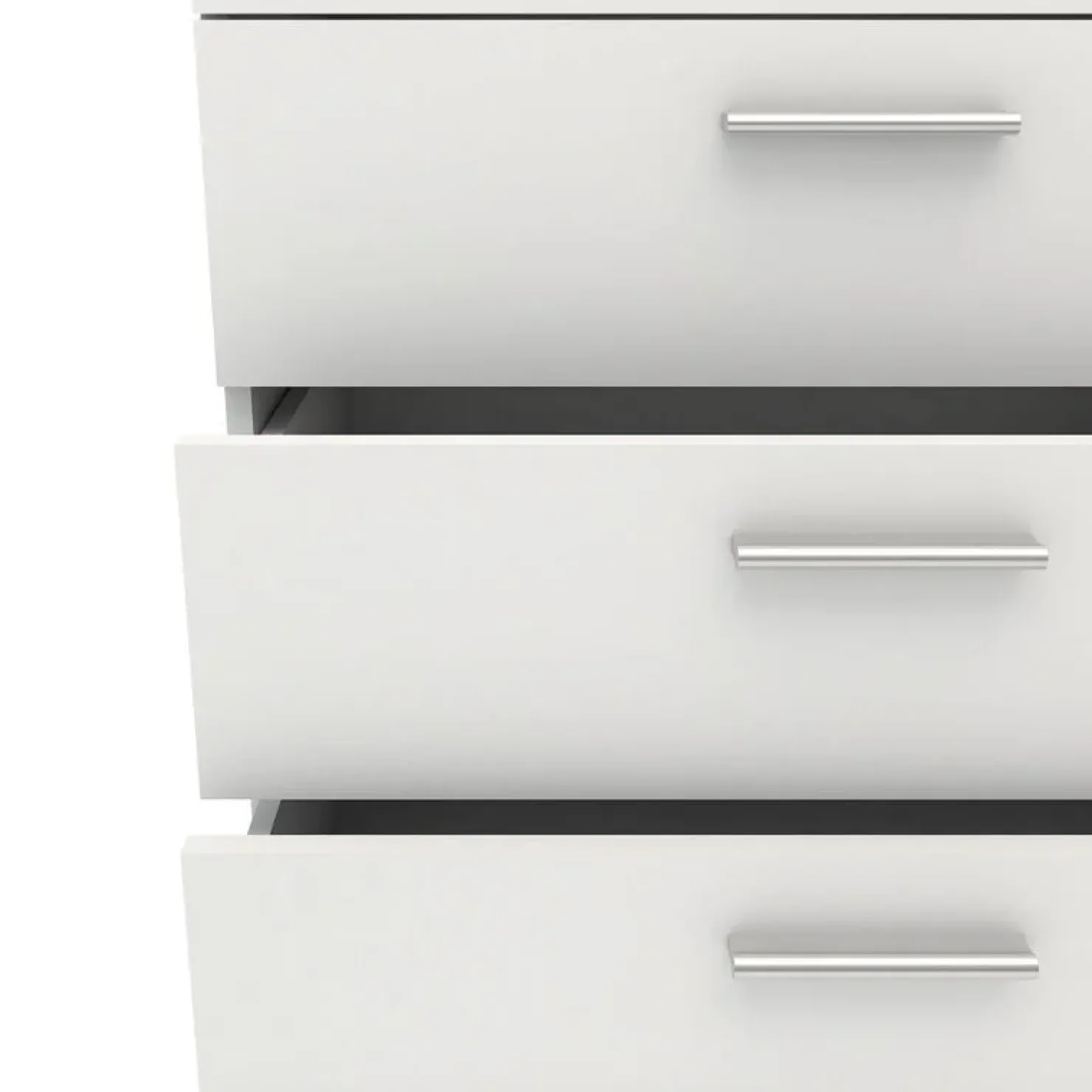 Garnero Arredamenti Cassettiera 70x82h cm moderna 4 cassetti bianco opaco Debby Gihome® Hot