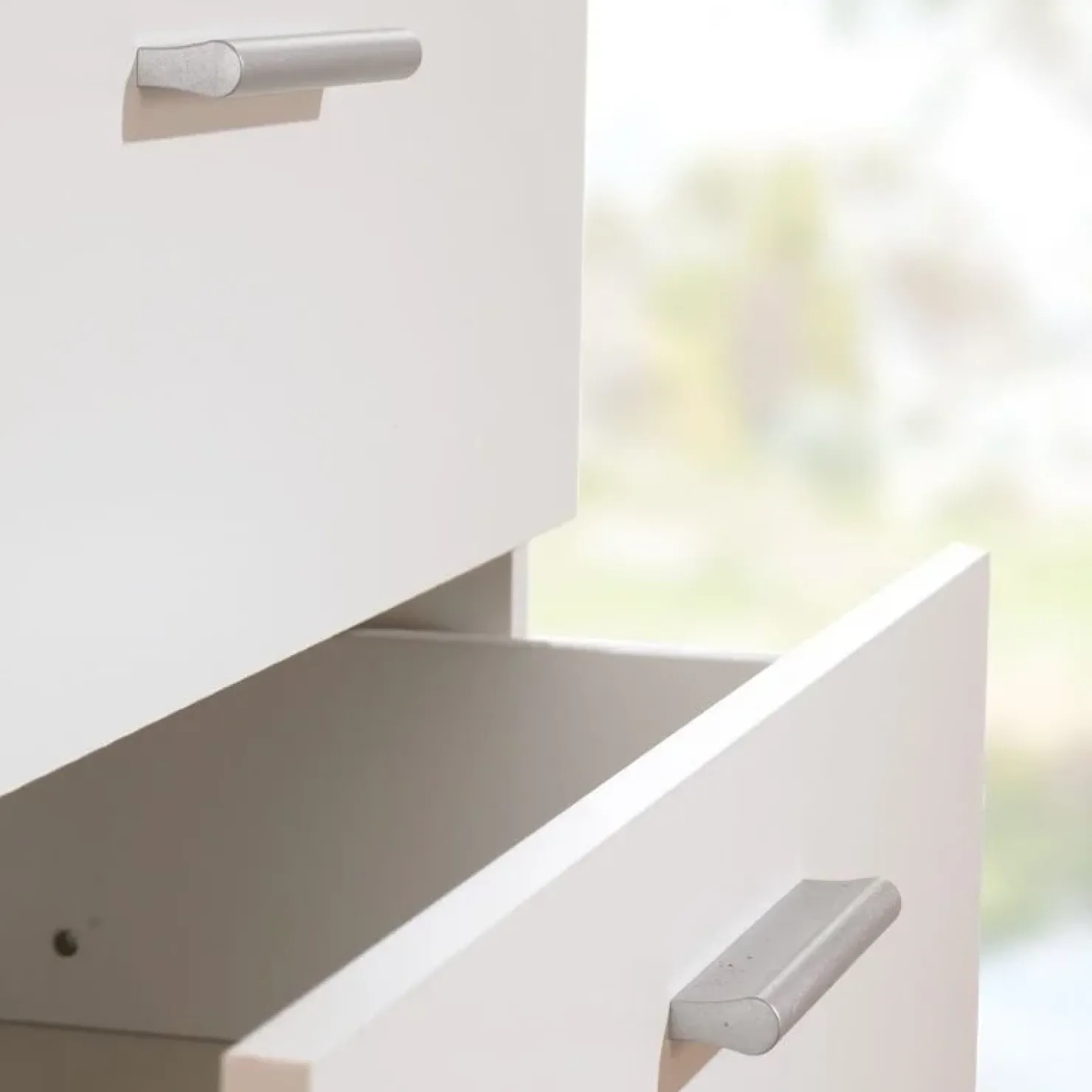 Garnero Arredamenti Cassettiera 70x82h cm moderna 4 cassetti bianco opaco Debby Gihome® Hot