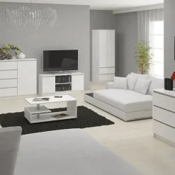 Garnero Arredamenti Cassettiera 160x120h cm moderna 10 cassetti bianco Living Bianco Opaco Online