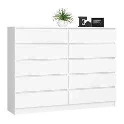 Garnero Arredamenti Cassettiera 160x120h cm moderna 10 cassetti bianco Living Bianco Opaco Online
