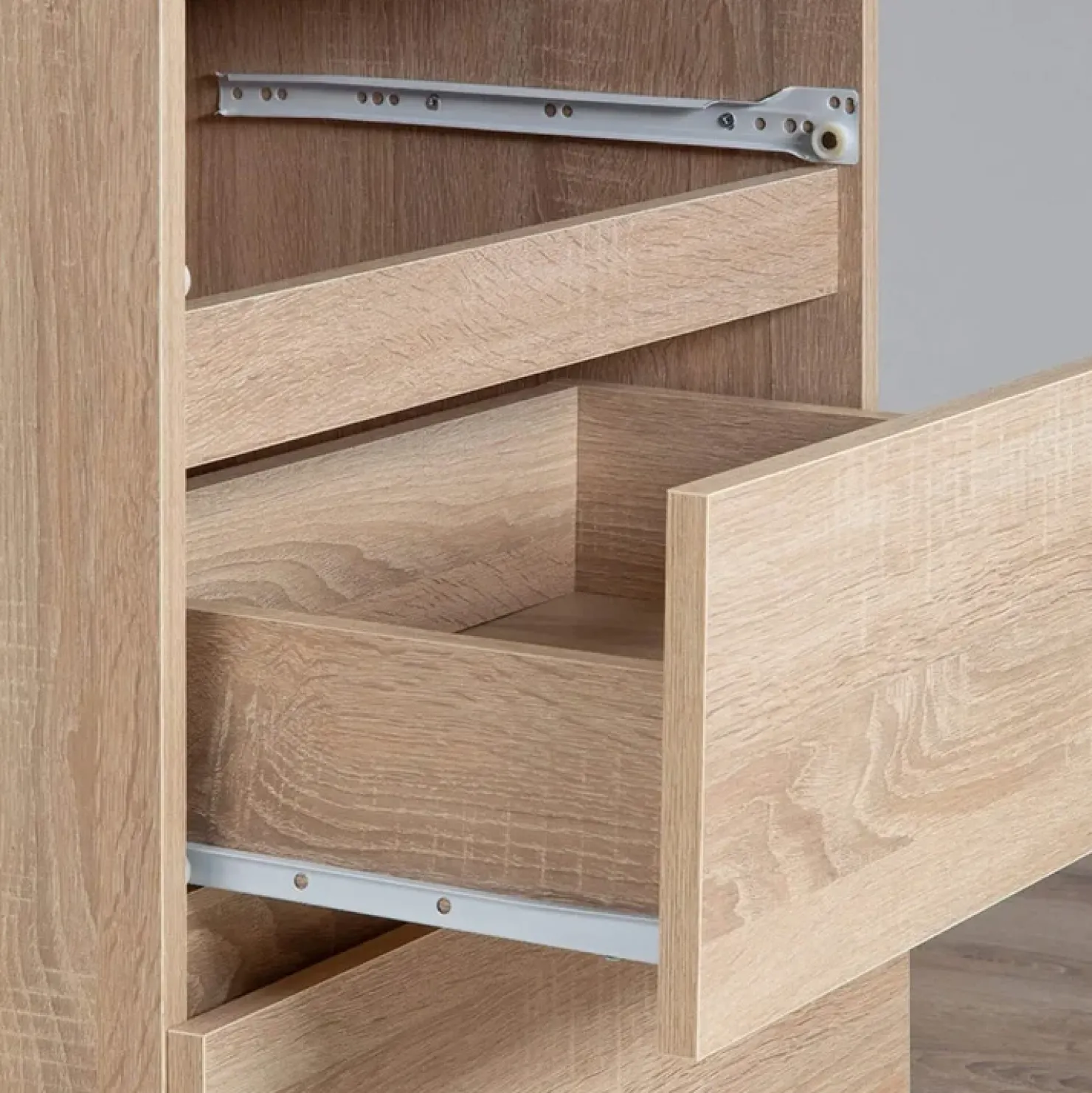 Garnero Arredamenti Cassettiera 140x77h cm moderna 6 cassetti Living Rovere Online