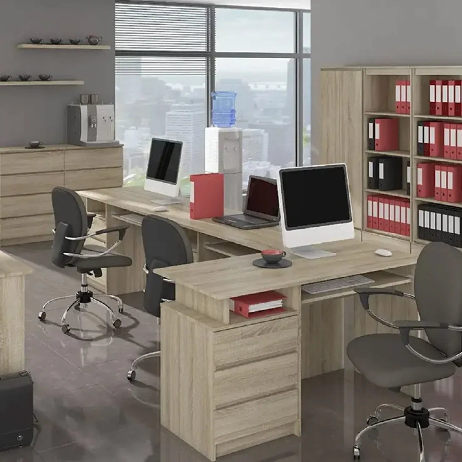 Garnero Arredamenti Cassettiera 140x77h cm moderna 6 cassetti Living Rovere Online